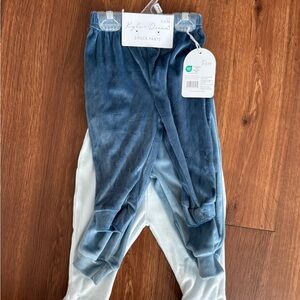 Kyle + Deena Velvet 3-pack blue baby pants